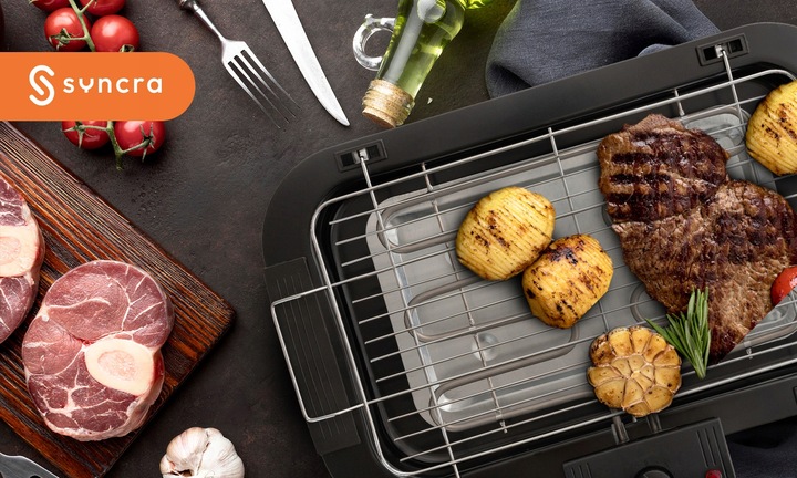 GRILL ELEKTRYCZNY 2000W STOŁOWY DOMOWY OGRODOWY STOJĄCY DUŻY Z RUSZTEM