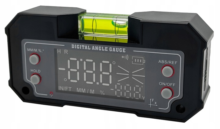 POZIOMNICA ELEKTRONICZNA CYFROWA 4x90° MAGNETYCZNA Z KĄTOMIERZEM