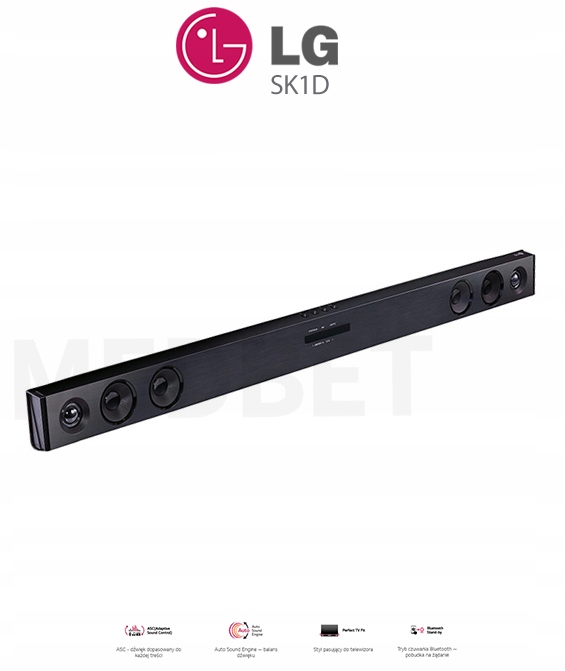 SOUNDBAR LG SK1D 2.0 100W BLUETOOTH USB PILOT