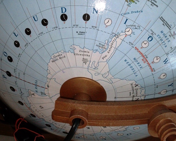 Globus 320mm PODŚWIETLANY 2w1 +strefy + APLIKACJA , na prezent , polit-fiz