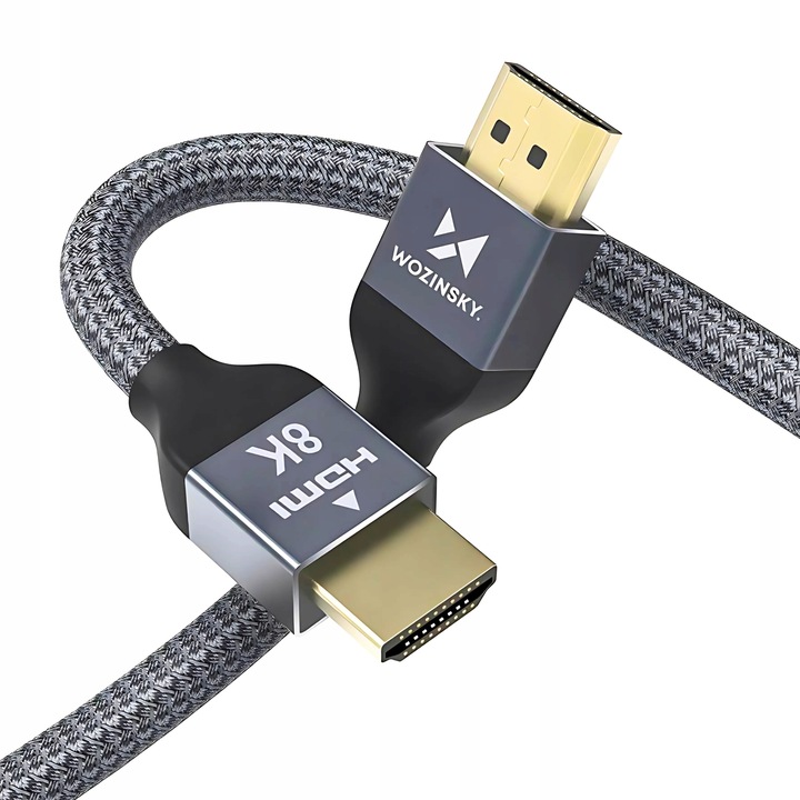 KABEL HDMI 2.1 CERTYFIKOWANY HIGH SPEED 8K 60HZ /4K 120HZ PRZYŁĄCZE