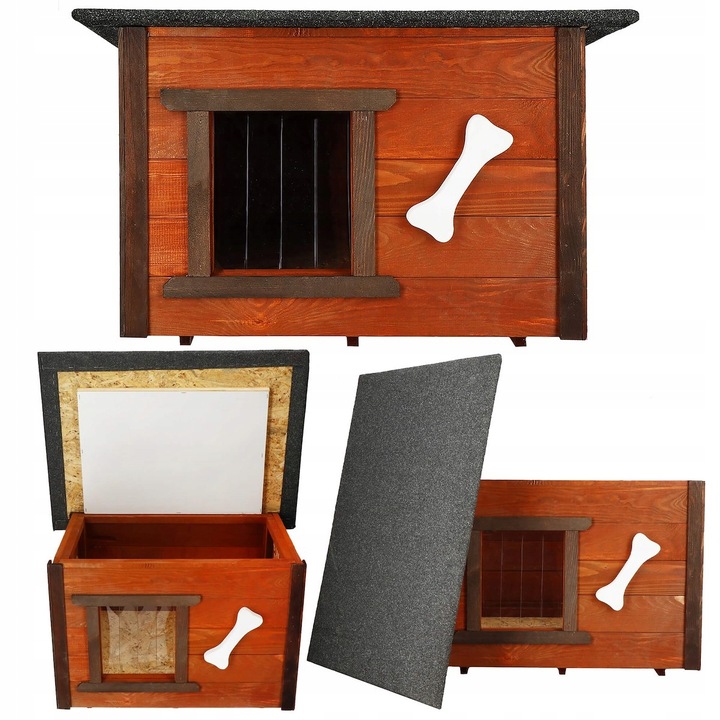 DREWNIANA BUDA DLA PSA OCIEPLANA KURTYNA LEGOWISKO DOMEK OTWIERANY DACH