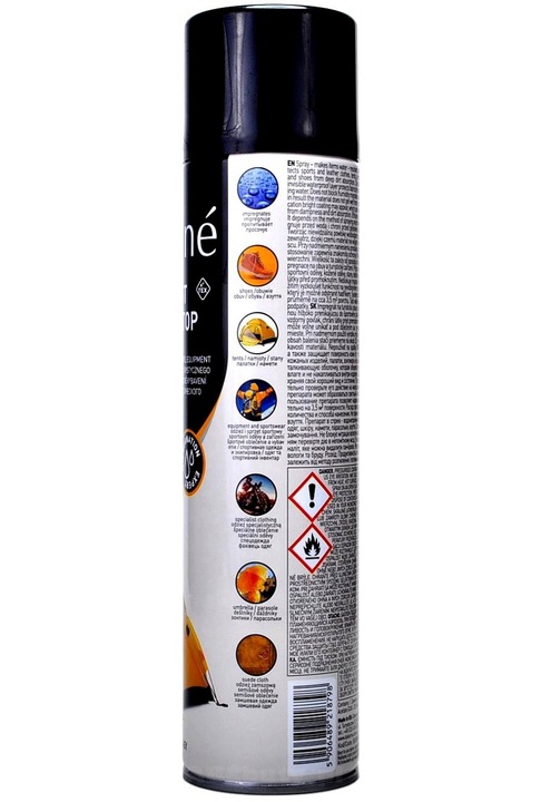 Duży UNIWERSALNY Wodoodporny spray IMPREGNAT DO ODZIEŻY BUTÓW Skóry