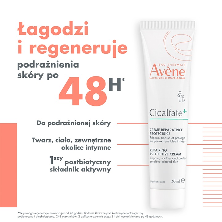 Avene Cicalfate+ Regenerujący krem ochronny 40ml