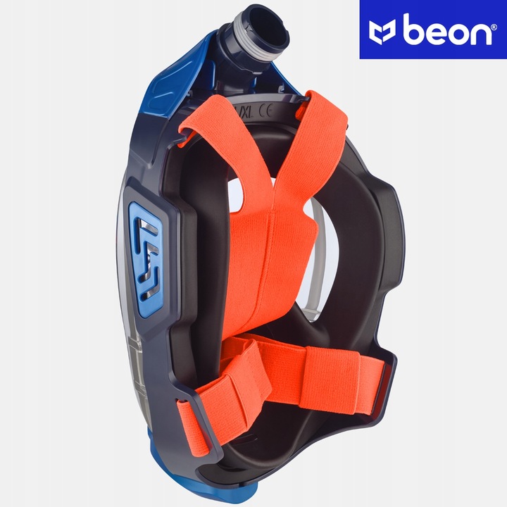 MASKA DO NURKOWANIA SNORKELINGU PEŁNOTWARZOWA NA CAŁĄ TWARZ DO WODY L/XL