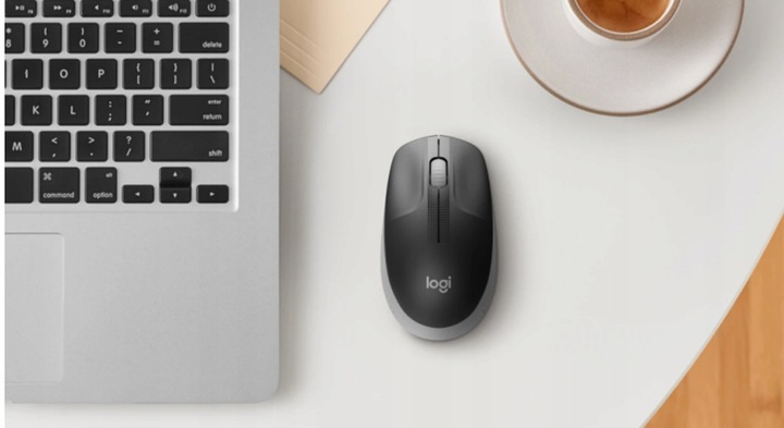 Myszka bezprzewodowa Logitech M190 Logi Czarna optyczna 1000 DPI Wygodna