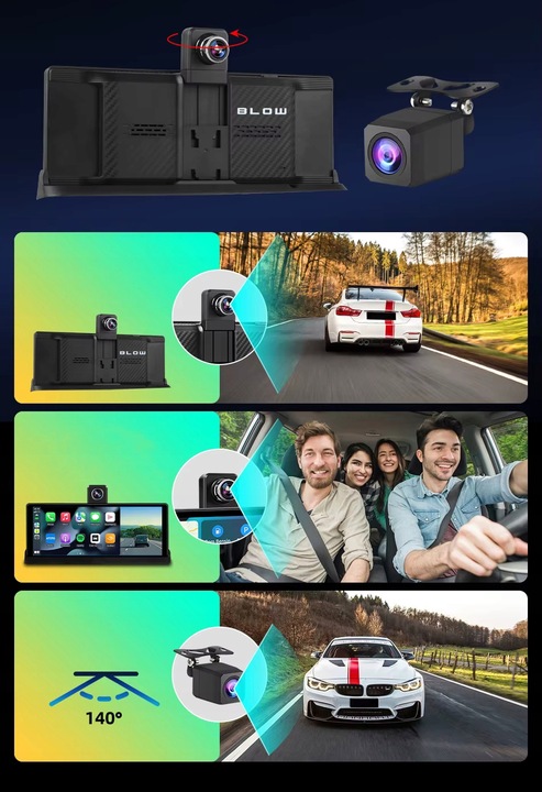 STACJA MULTIMEDIALNA MONITOR RADIO SAMOCHODOWE ANDROID AUTO CARPLAY