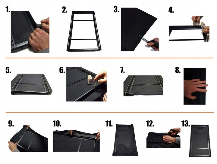 MATERIAŁ tkanina głośnikowa na maskownice CZARNA