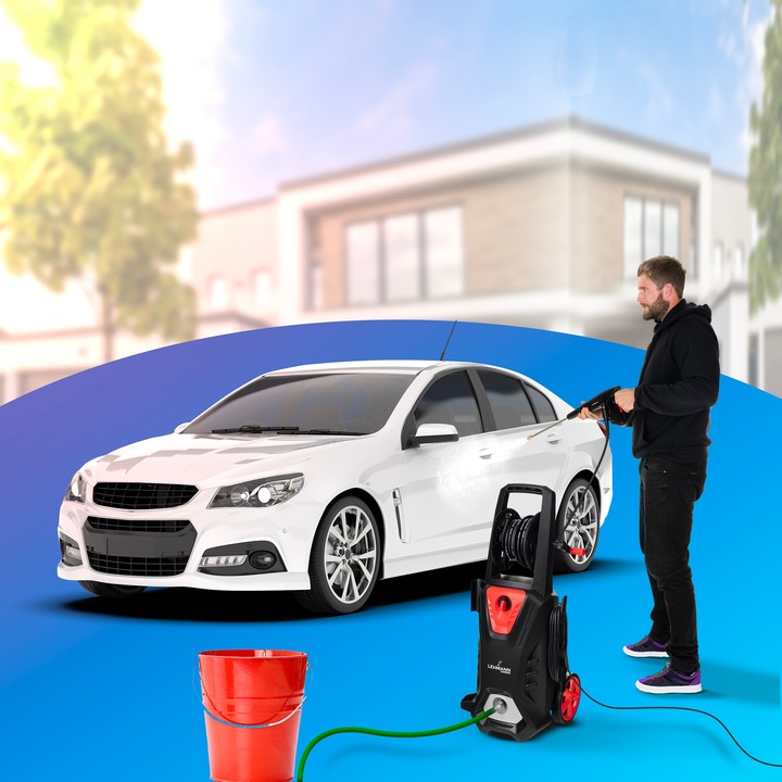 MYJKA CIŚNIENIOWA LEHMANN MOSIĄDZ 3000W INDUKCJA 350bar ZWIJACZ 12M