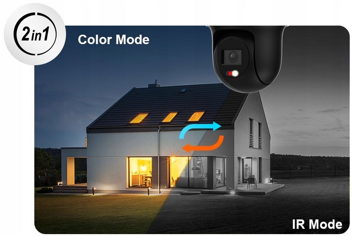 Kamera Obrotowa IP 4Mpx Zewnętrzna HiLook by Hikvision Audio + Autotracking