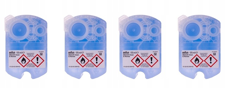 Oryginalne wkłady Braun CCR 4 WKŁAD PŁYN Clean & Renew do golarek