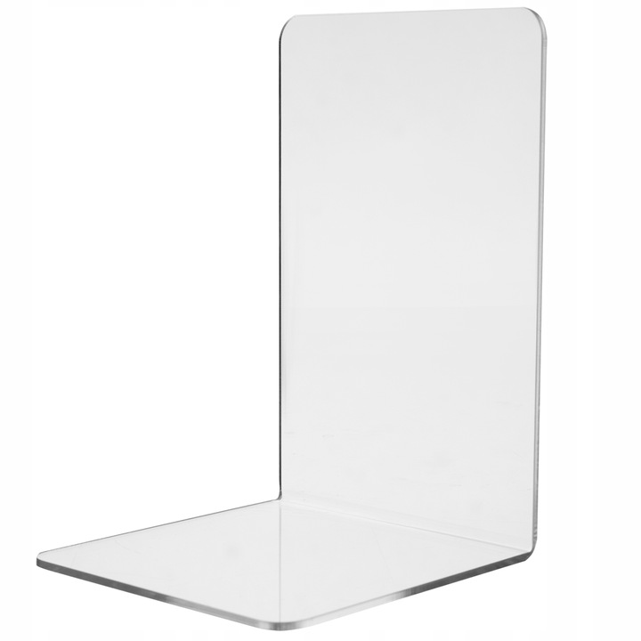 Podpórki do Książek Stojak Podpórka 6x Przezroczyste Plexi Stojaki