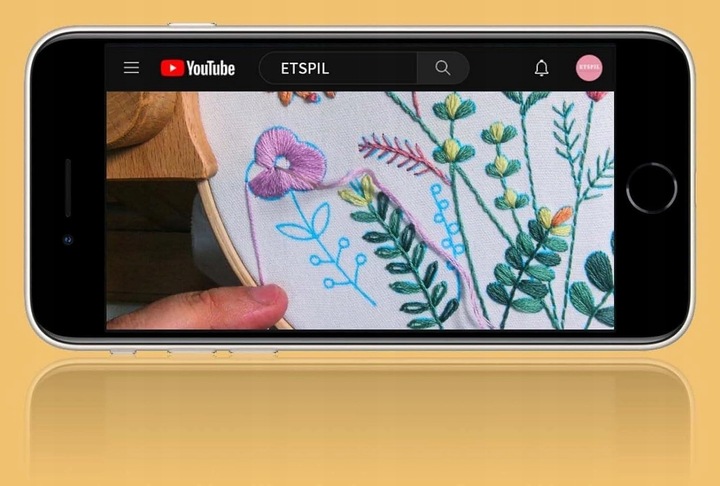 ZESTAW DO HAFTOWANIA 3 SZT HAFT DIY 16x IGŁA OBRĘCZ 20 CM WZORY VIDEO