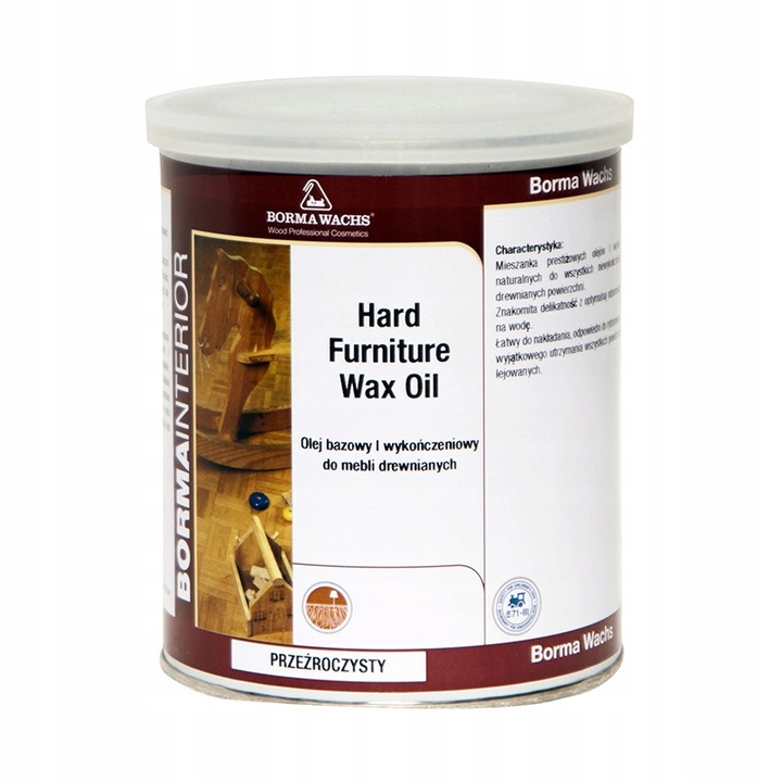 Olejowosk do mebli drewna 1L Bezbarwny Borma Wachs