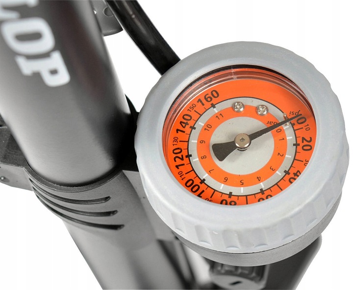 STACJONARNA POMPKA ROWEROWA Z MANOMETREM PODŁOGOWA