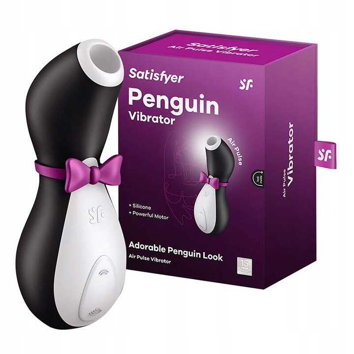 SATISFYER PINGWIN MASAŻER ŁECHTACZKI DAMSKI WIBRATOR PINGWINEK APLIKACJA