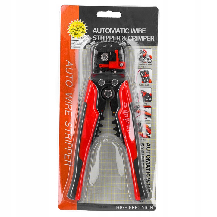 ŚCIĄGACZ IZOLACJI SZCZYPCE ZACISKARKA DO ZDEJMOWANIA PRZEWODÓW KABLI