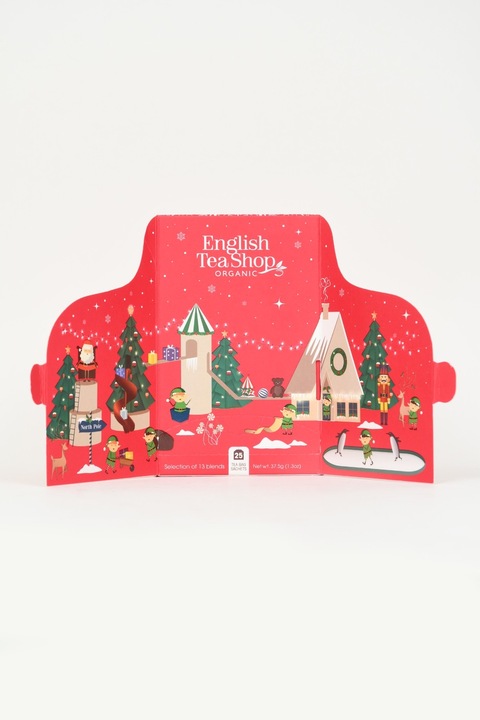 Biały kalendarz adwentowy, Advent Calendar, 25 saszetek idealny na prezent