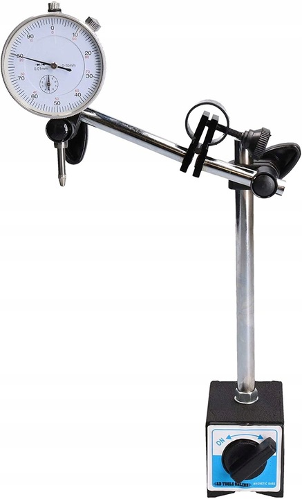 CZUJNIK ZEGAROWY+ STATYW MAGNETYCZNY DO SPRAWDZANIA BICIA TARCZ HAMULCOWYCH