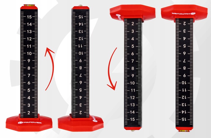 ZNACZNIK MAGNETYCZNY DO POZIOMOWANIA SŁUPEK LINIJKA DO POZIOMIC 4