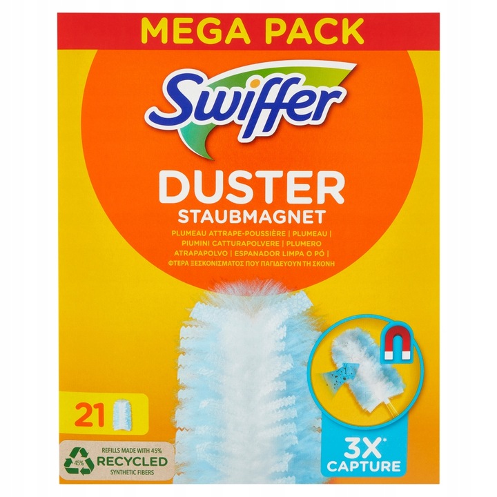 SWIFFER Duster Miotełki do kurzu Wkłady Wymienne Przyciągające 21 sztuk