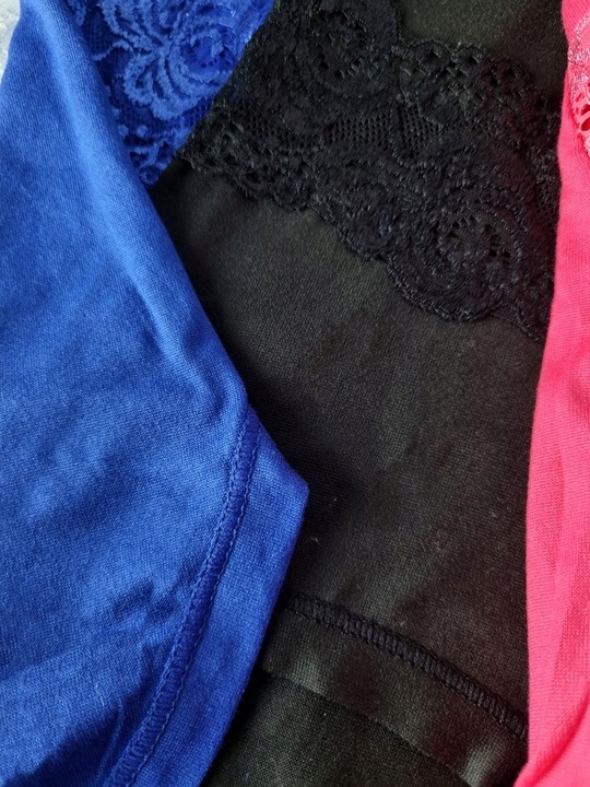 6x ODDYCHAJĄCE BAMBUSOWE MAJTKI FIGI KORONKOWE Z WYSOKIM STANEM 3XL #25