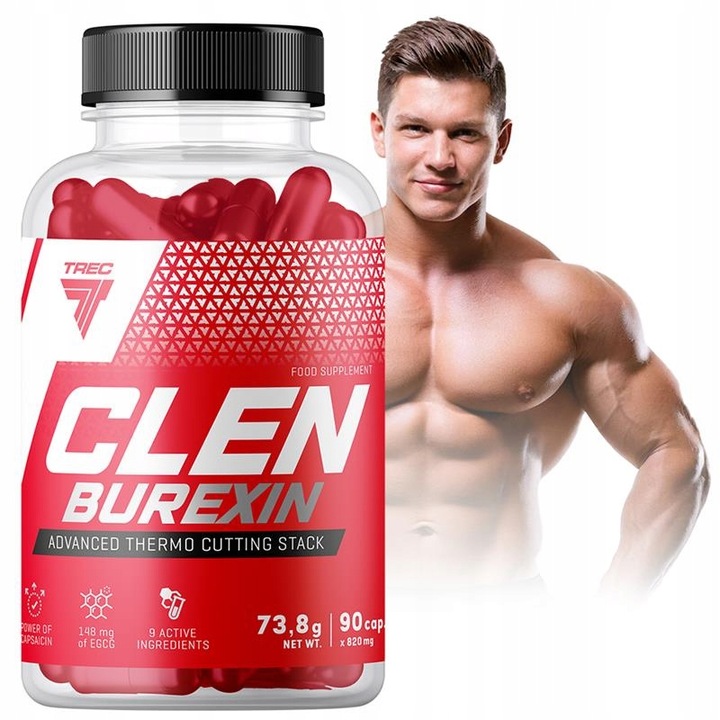 TREC CLENBUREXIN 90 kaps REDUKCJA MASY ODCHUDZANIE TERMOGENIKA
