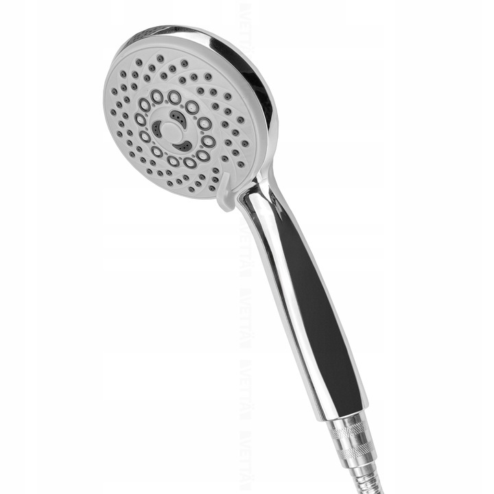 ZESTAW PRYSZNICOWY słuchawka wąż uchwyt 5 TRYBÓW pod prysznic MOC