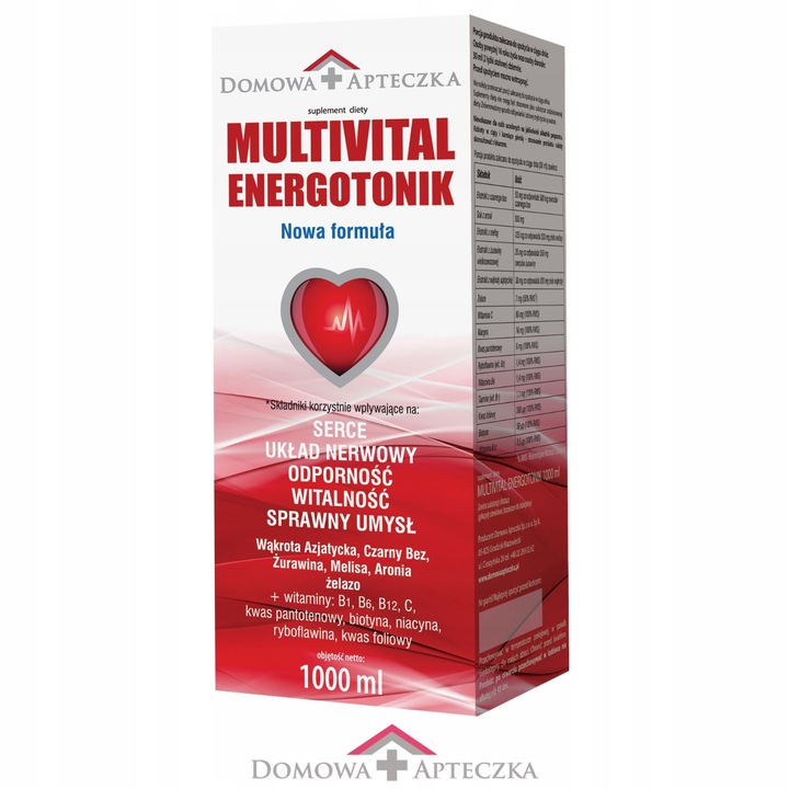 Multivital Energotonik płyn 1 litr