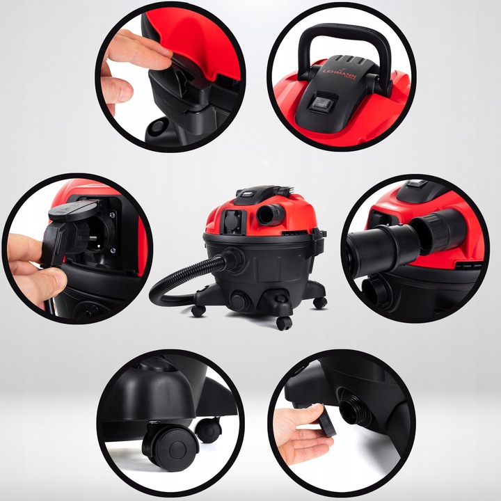 ODKURZACZ PRZEMYSŁOWY BEZWORKOWY DO GIPSU GRUZU PRZEMYSŁOWY 4000W