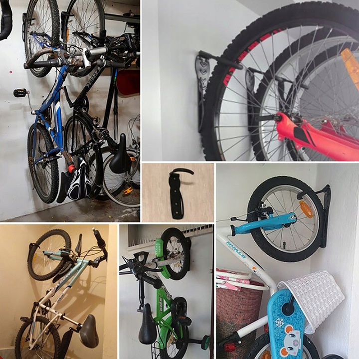 WIESZAK HAK NA ROWER ŚCIANĘ UCHWYT ROWEROWY ścienny ZESTAW x 2szt