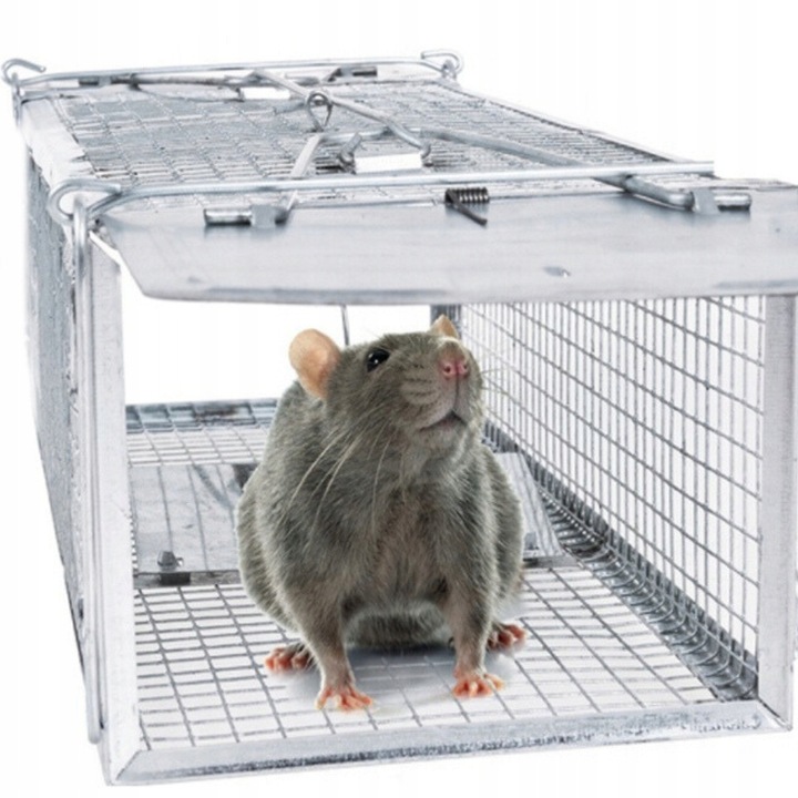 PUŁAPKA ŻYWOŁAPKA NA SZCZURY MYSZY GRYZONIE KUNY ŁAPKA DO ŁAPANIA