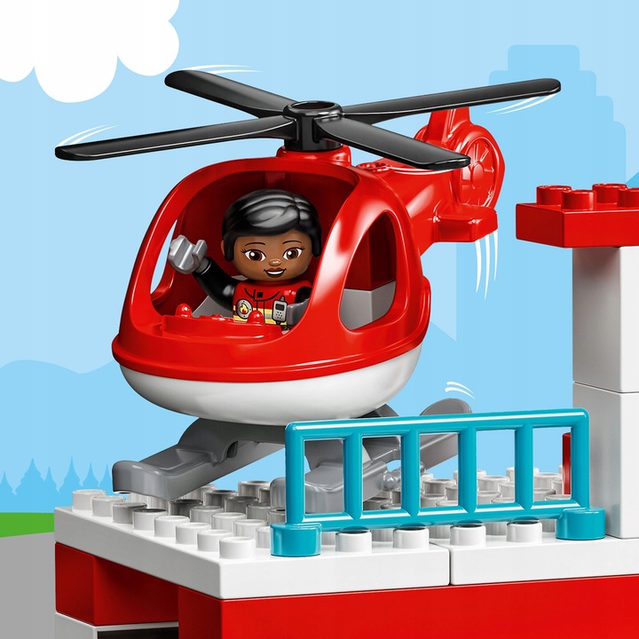 LEGO DUPLO Remiza strażacka i helikopter 10970