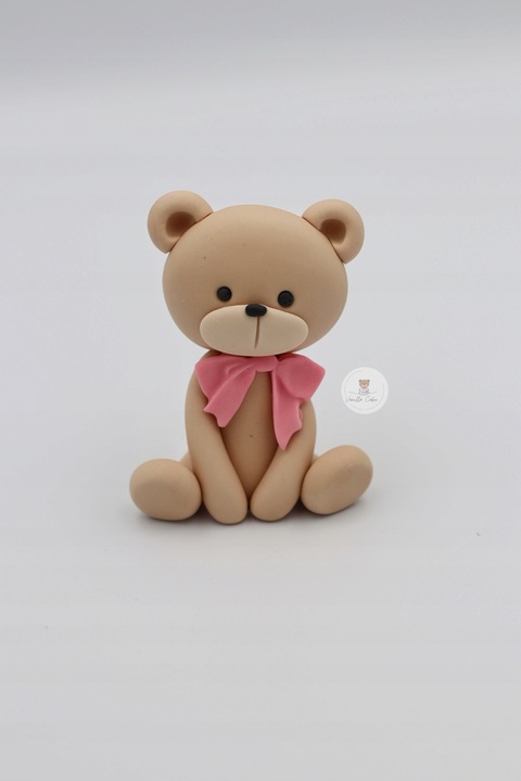 Zestaw Miś z gwiazdkami ROCZEK/CHRZEST - figurki z masy cukrowej na