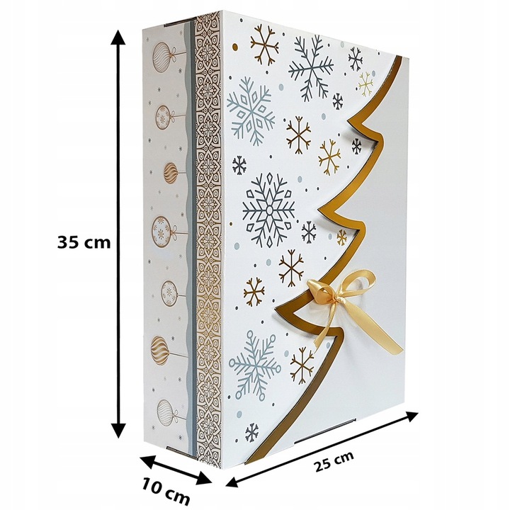 50 SZT - 1 SZT 15,77 ZŁ NETTO PUDEŁKO PREZENTOWE 35x25x10 CM CHOINKA 1605