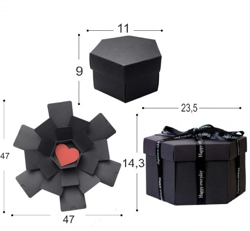 PUDEŁKO NIESPODZIANKA EXPLODING BOX PREZENT URODZINY IMIENINY ZRÓB TO SAM