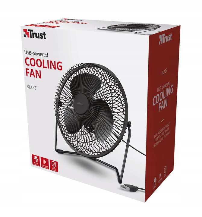 WENTYLATOR BIURKOWY WIATRAK USB STOŁOWY DOM BIURO