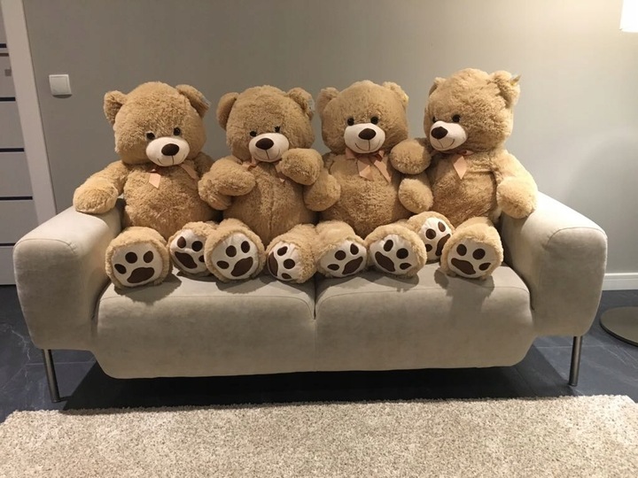 DUŻY WIELKI PLUSZOWY MIŚ GIGANT 100CM