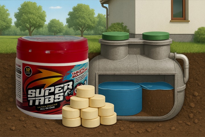 MOCNE Tabletki do szamba oczyszczalni na Rok Bakterie usuwają odór 26