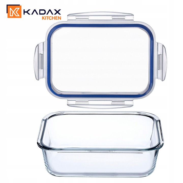 POJEMNIK NA ŻYWNOŚĆ SZKLANY ZESTAW POJEMNIKI SZKLANE POKRYWKĄ LUNCHBOX