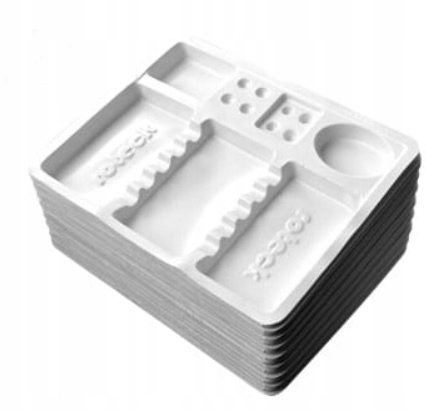 TACKI STOMATOLOGICZNE JEDNORAZOWE ZABIEGOWE BIAŁE - 100szt