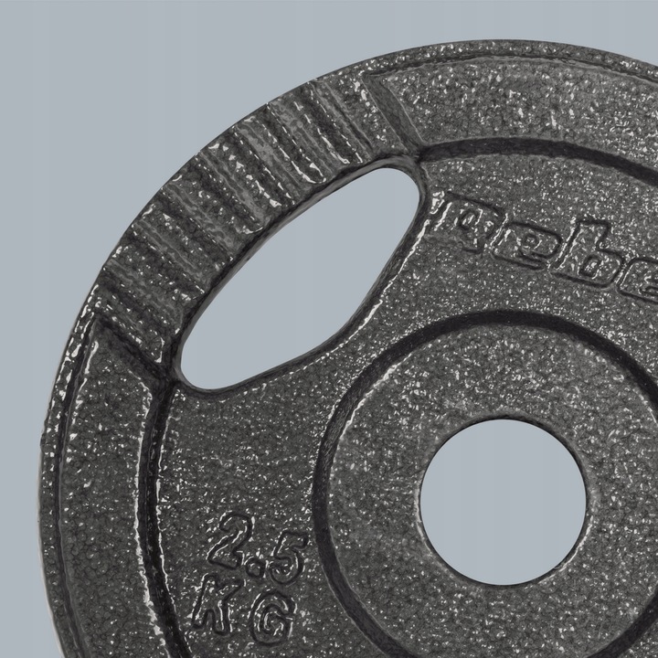 Obciążenie żeliwne zestaw 4x2.5kg 10kg otwór 31mm talerz z uchwytami REBEL