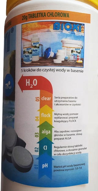 ZESTAW MULTI TABLETKI BLUE DO BASENÓW CHLOR PŁYWAK