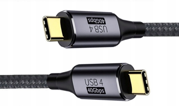 EVO Kabel USB 4.0 USB-C 40Gbps Thunderbolt 8K - 1,2M SZYBKIE ŁADOWANIE