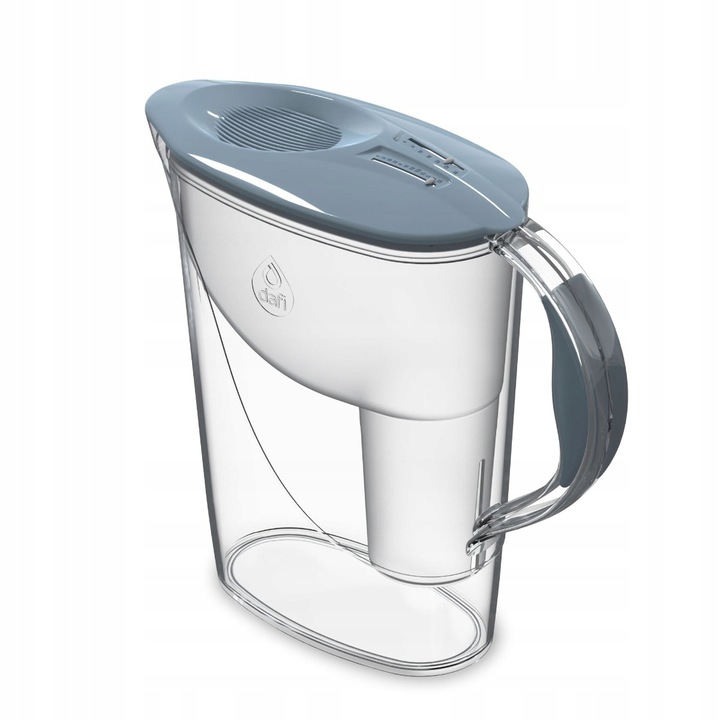 Dzbanek filtrujący Dafi ATRIA 2,4l stalowy szary 4 Filtry Classic