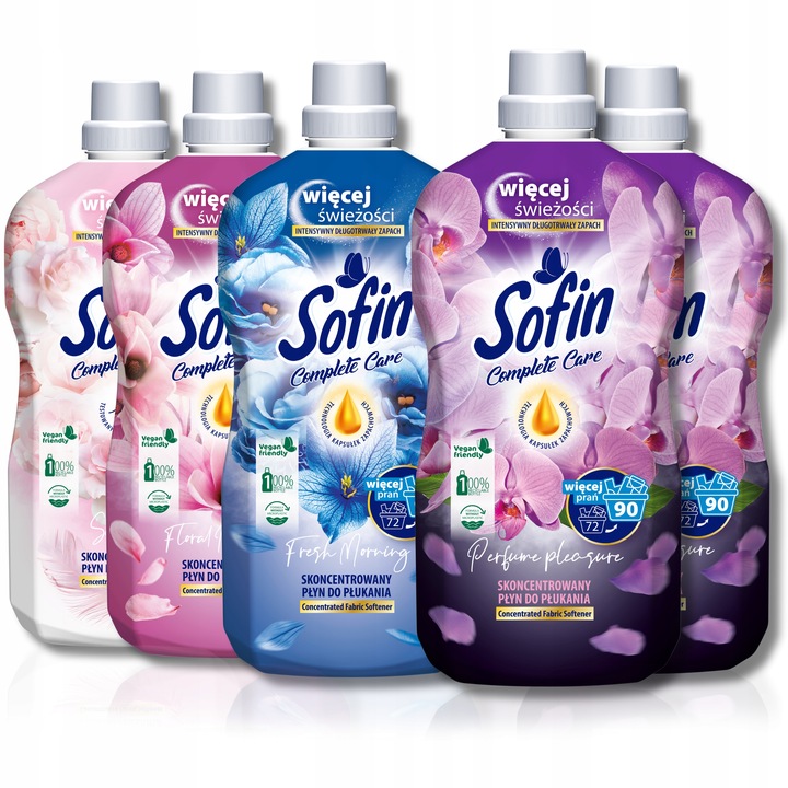 Sofin Płyn do Płukania Tkanin Mix 360pr 1,8l x5szt