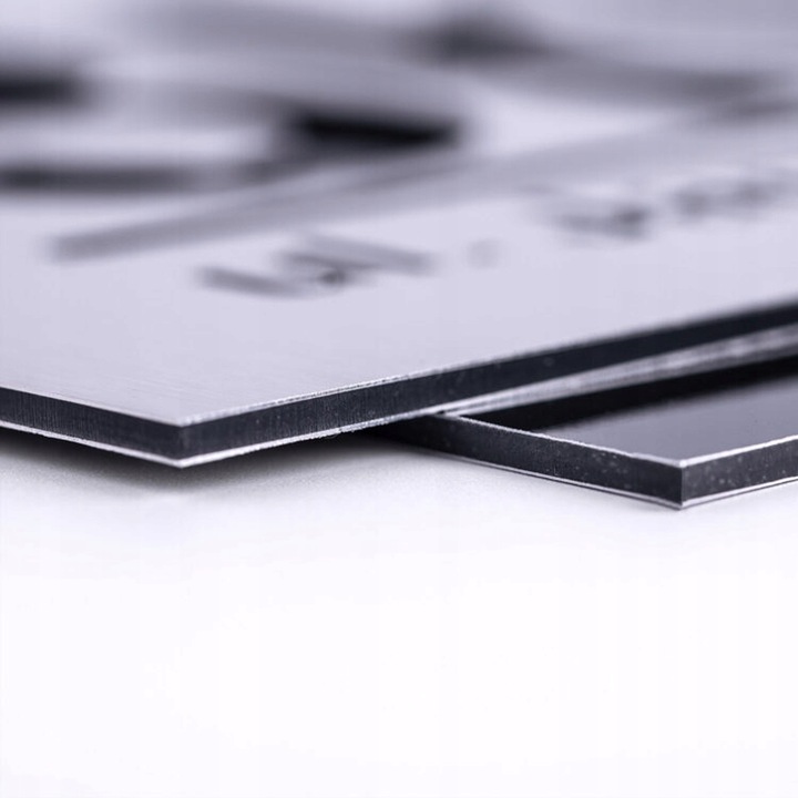 NOWOCZESNA TABLICZKA ADRESOWA Z NUMEREM DOMU ULICA | ALUMINIUM 25x25cm