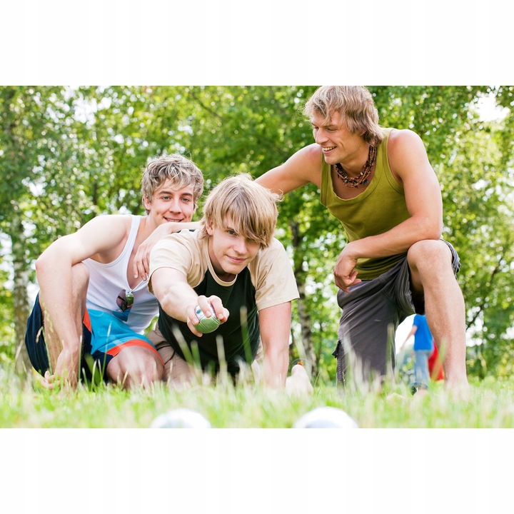 Kule Bule Boule Gra + Pokrowiec Petanque 8 Kul do Gry 8szt Duże Zestaw Etui