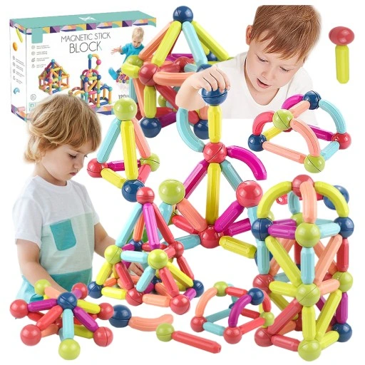 KLOCKI MAGNETYCZNE EDUKACYJNE MAGNETIC STICKS XXL