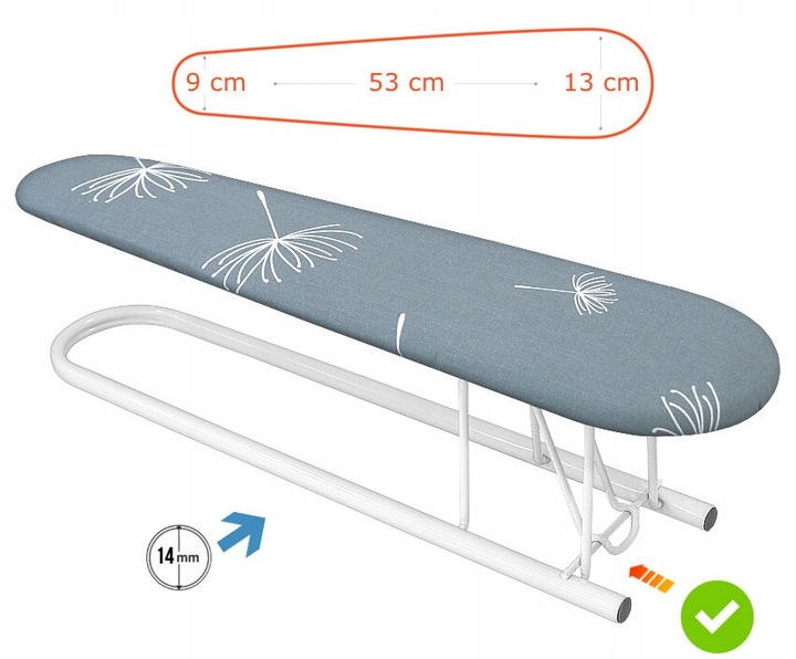 Rękawnik mała deska do prasowania koszul rękawów nogawek mankietów składana